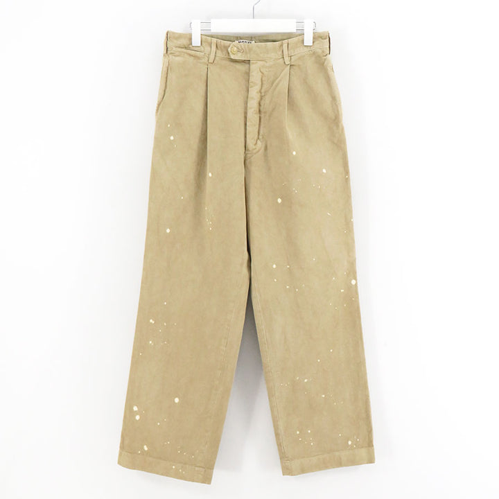 AURALEE/オーラリー】GARMENT-DYED FINX LIGHT CHINO ONE-TUCK WIDE