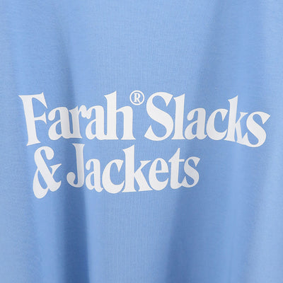 【FARAH/ファーラー】<br>Printed Graphic T-Shirt "Slacks&Jackets" <br>FR0401-M3012
