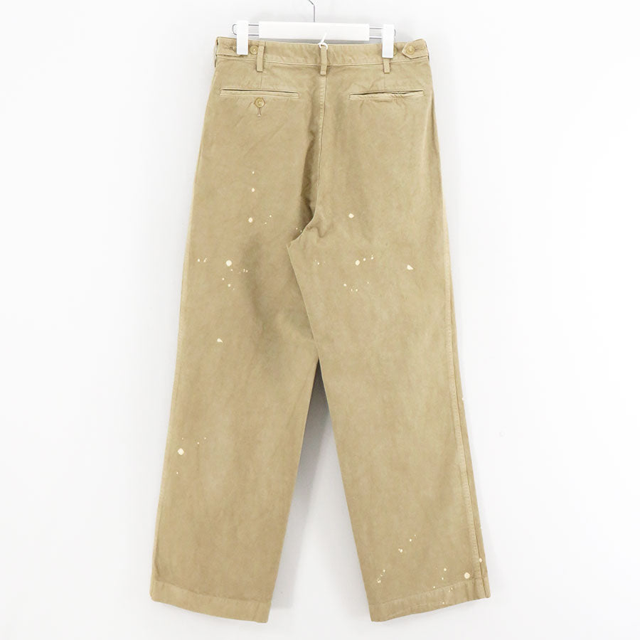 オーラリー　AURLEE Garment-dyed ライトチノ　現行品　未使用 AURALEE/オーラリー】GARMENT-DYED FINX LIGHT CHINO ONE-TUCK WIDE