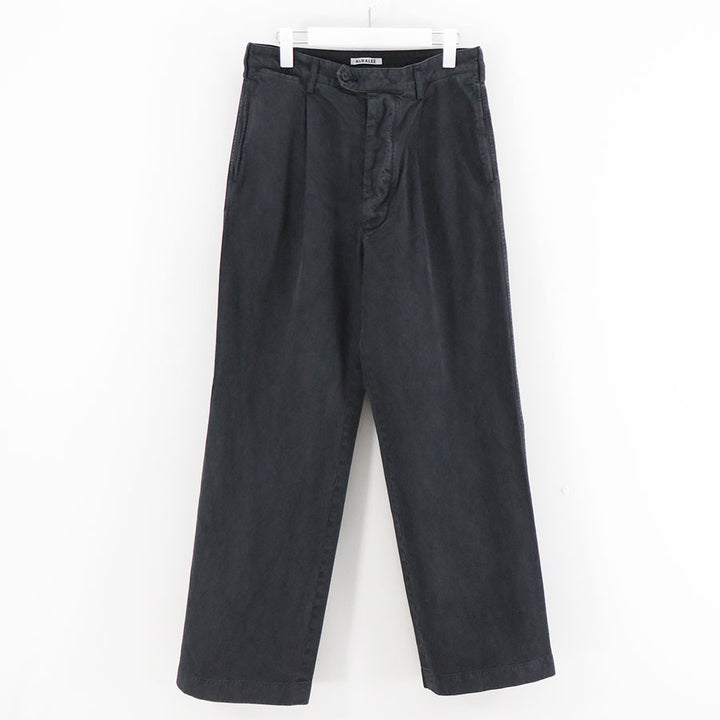 AURALEE/オーラリー】GARMENT-DYED FINX LIGHT CHINO ONE-TUCK WIDE