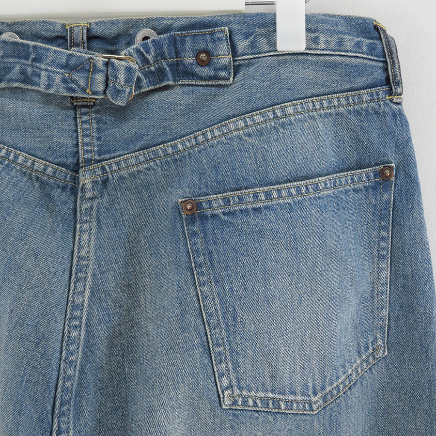 【A.PRESSE/アプレッセ】<br>No.22 Washed Wide Denim Pants <br>25AAP-04-38