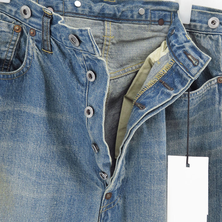 a.presse アプレッセ Washed Denim Pants E 34 A.PRESSE] アプレッセ No.22 Washed Wide Denim Pants | INS