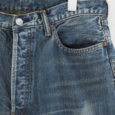 【A.PRESSE/アプレッセ】<br>Washed Denim Wide Pants <br>AP-4002