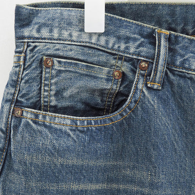 【A.PRESSE/アプレッセ】<br>Washed Denim Wide Pants <br>AP-4002