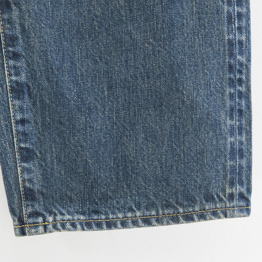 【A.PRESSE/アプレッセ】<br>Washed Denim Wide Pants <br>AP-4002