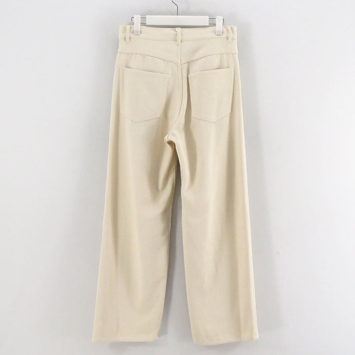AURALEE/オーラリー】SILK NEP DENIM 5P WIDE PANTS A26SP01SDの通販