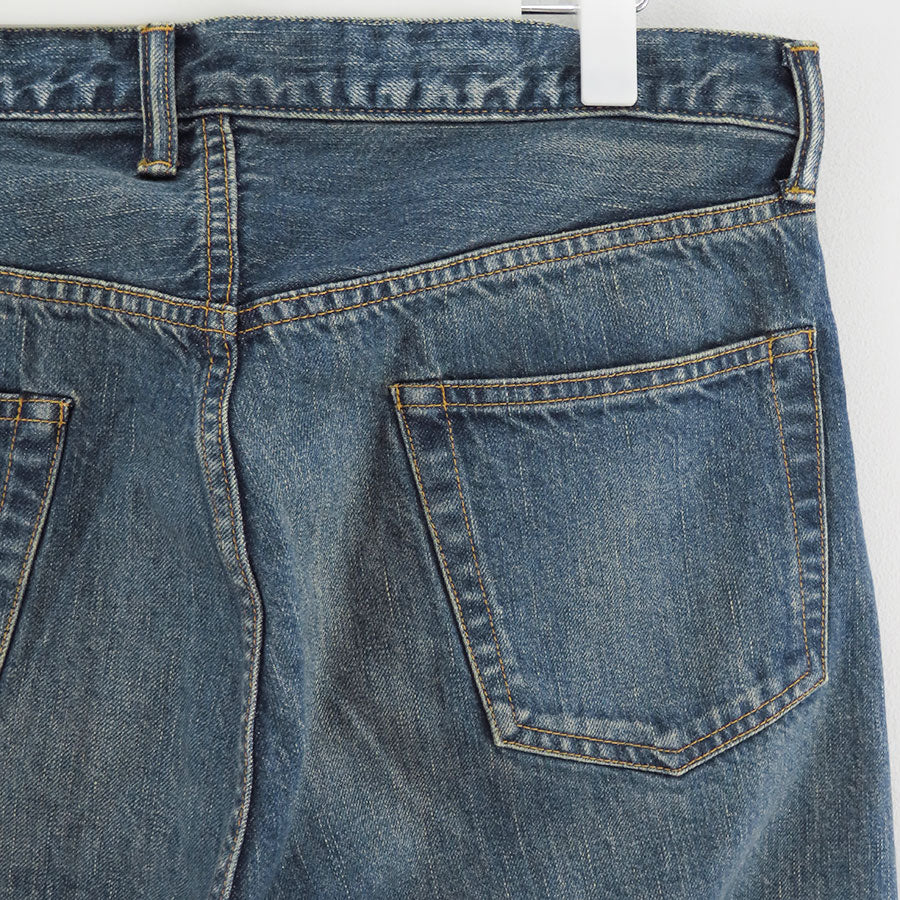 【A.PRESSE/アプレッセ】<br>Washed Denim Wide Pants <br>AP-4002