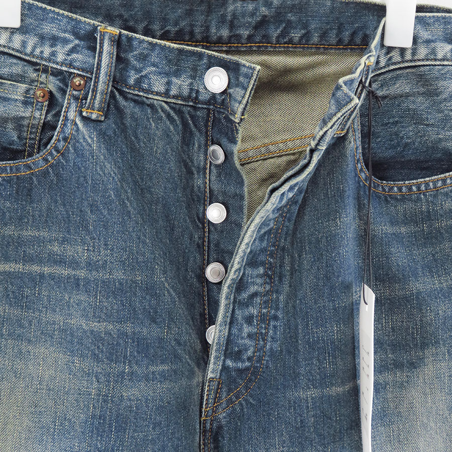 【A.PRESSE/アプレッセ】<br>Washed Denim Wide Pants <br>AP-4002