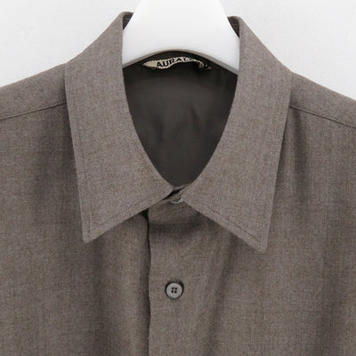 【AURALEE/オーラリー】<br>SUPER LIGHT WOOL SHIRT <br>A23AS01OS