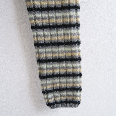 【AURALEE/オーラリー】<br>SHETLAND WOOL CASHMERE RIB KNIT BOAT-NECK P/O <br>A25AP03SB