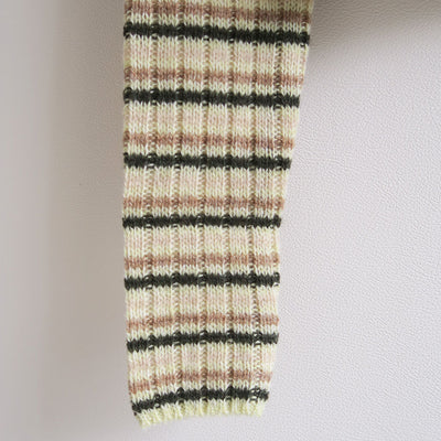 【AURALEE/オーラリー】<br>SHETLAND WOOL CASHMERE RIB KNIT BOAT-NECK P/O <br>A25AP03SB