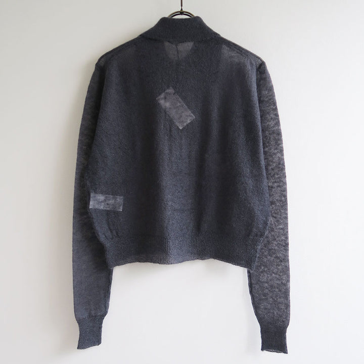 AURALEE/オーラリー】KID MOHAIR SHEER KNIT SHIRT CARDIGAN A25AC01FG