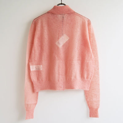 【AURALEE/オーラリー】<br>KID MOHAIR SHEER KNIT SHIRT CARDIGAN <br>A25AC01FG