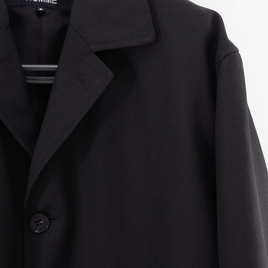 【COMME des GARCONS HOMME】<br>ウールサージ3Bジャケット <br>HP-J005-051