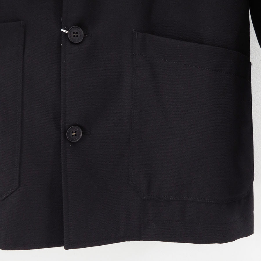 【COMME des GARCONS HOMME】<br>ウールサージ3Bジャケット <br>HP-J005-051
