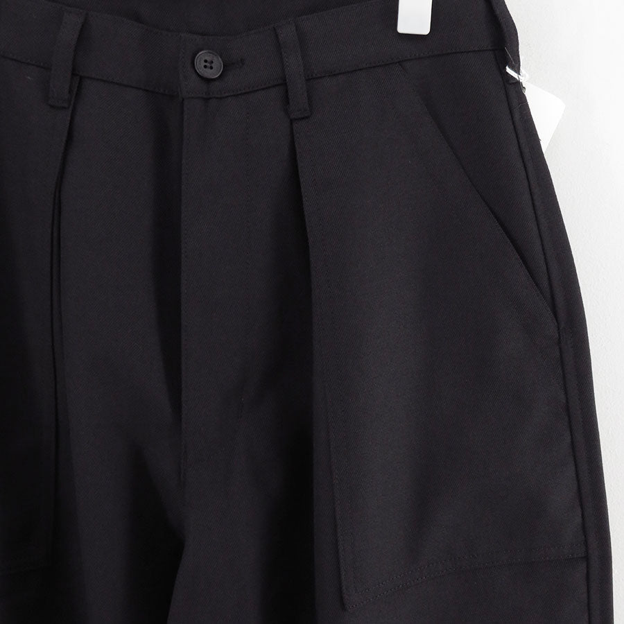 【COMME des GARCONS HOMME】<br>ウールサージミリタリーパンツ <br>HP-P007-051