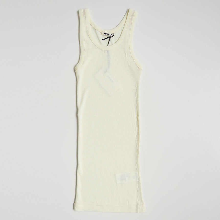 AURALEE/オーラリー】WOOL SILK SOFT RIB TANK A25AT02WSの通販
