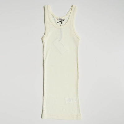 【AURALEE/オーラリー】<br>WOOL SILK SOFT RIB TANK <br>A25AT02WS