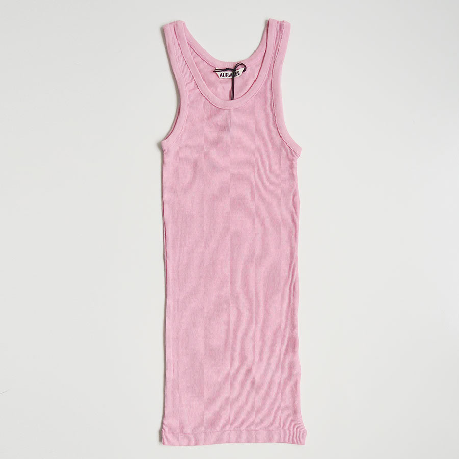 AURALEE/オーラリー】WOOL SILK SOFT RIB TANK A25AT02WSの通販