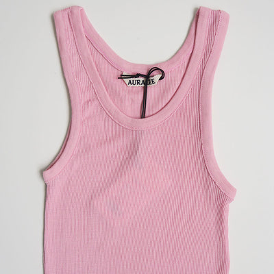 【AURALEE/オーラリー】<br>WOOL SILK SOFT RIB TANK <br>A25AT02WS