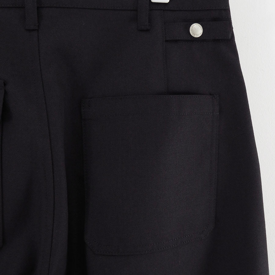 【美品・入手困難】21AW グラフペーパー ミリタリー パンツ 黒 サイズ1 美品・入手困難】21AW グラフペーパー ミリタリー パンツ 黒 サイズ1