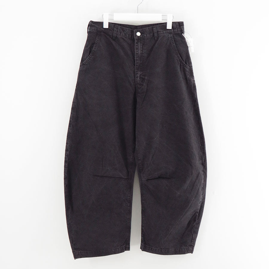 【COMME des GARCONS HOMME】<br>綿オックス製品加工ワイドパンツ <br>HP-P008-051