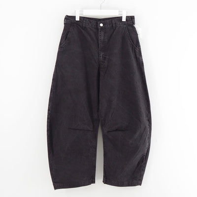 【COMME des GARCONS HOMME】<br>綿オックス製品加工ワイドパンツ <br>HP-P008-051