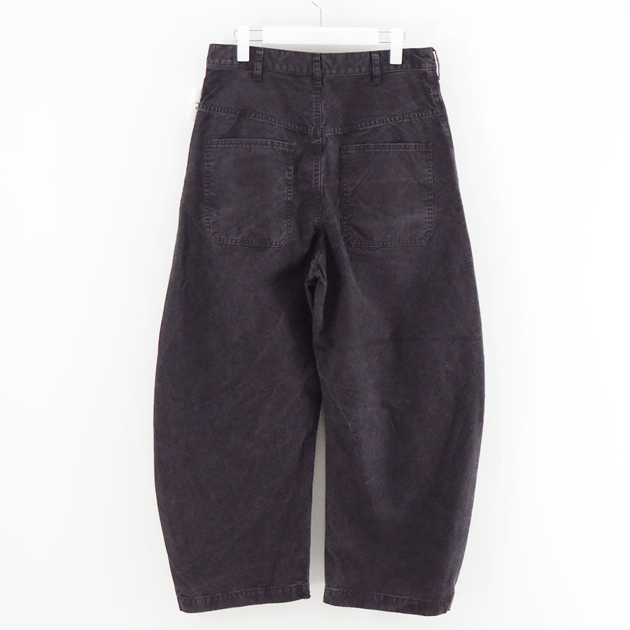 【COMME des GARCONS HOMME】<br>綿オックス製品加工ワイドパンツ <br>HP-P008-051