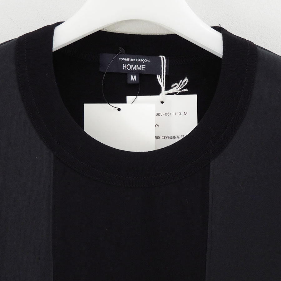 【COMME des GARCONS HOMME】<br>綿天竺MIX S/S Tシャツ <br>HP-T005-051