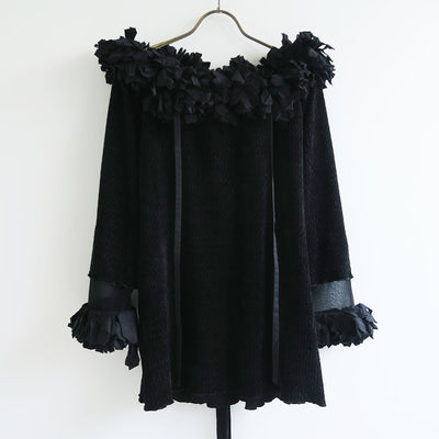 【FUMIE TANAKA/フミエタナカ】 <br>fringe ribbon P/O <br>F25A24