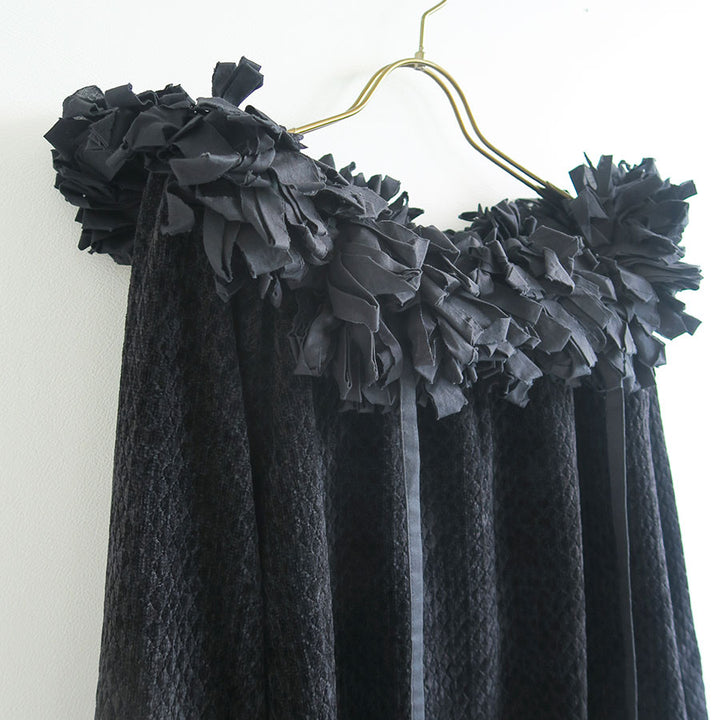 FUMIE TANAKA/フミエタナカ】fringe ribbon P/O F25A-24の通販