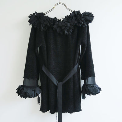 【FUMIE TANAKA/フミエタナカ】 <br>fringe ribbon P/O <br>F25A24