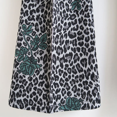 【FUMIE TANAKA/フミエタナカ】 <br>leopard jq flare pa <br>F25A48