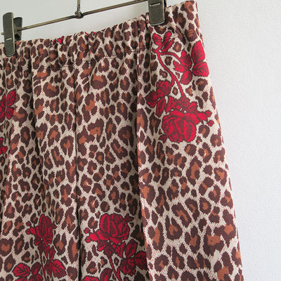 【FUMIE TANAKA/フミエタナカ】 <br>leopard jq flare pa <br>F25A48