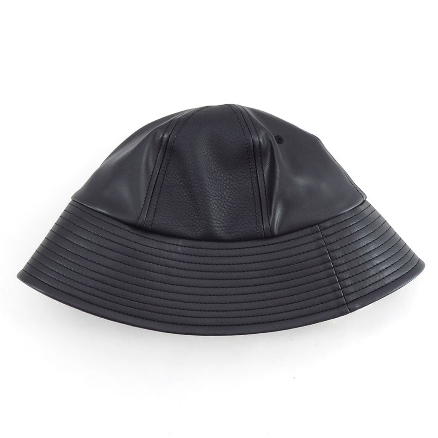 【COMME des GARCONS HOMME】<br>合成皮革MIXバケットハット <br>HP-K601-051