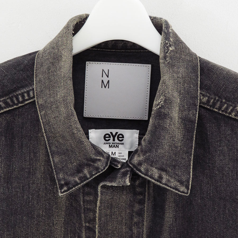【eYe JUNYA WATANABE MAN】<br>綿デニム製品加工 New Manual Wネームデニムジャケット <br>WP-J919-100