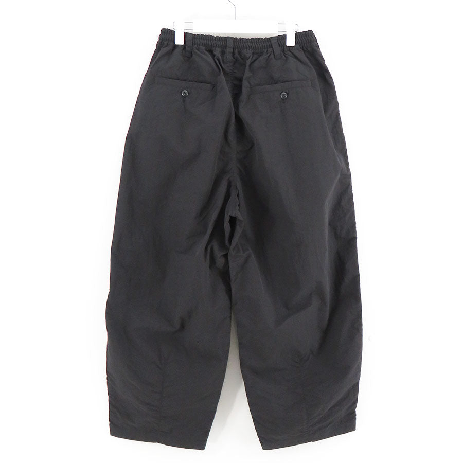 COMME des GARCONS HOMME ナイロン パンツ ブラック COMME des GARCONS HOMME - コムデギャルソンオム25SS ロゴ入り