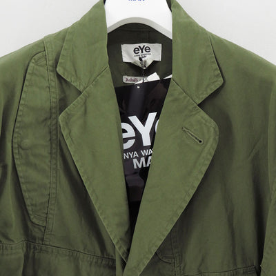 【eYe JUNYA WATANABE MAN】<br>綿ナイロンオックス Needles Wネーム ミリタリーコート <br>WP-C901-100