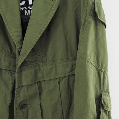 【eYe JUNYA WATANABE MAN】<br>綿ナイロンオックス Needles Wネーム ミリタリーコート <br>WP-C901-100
