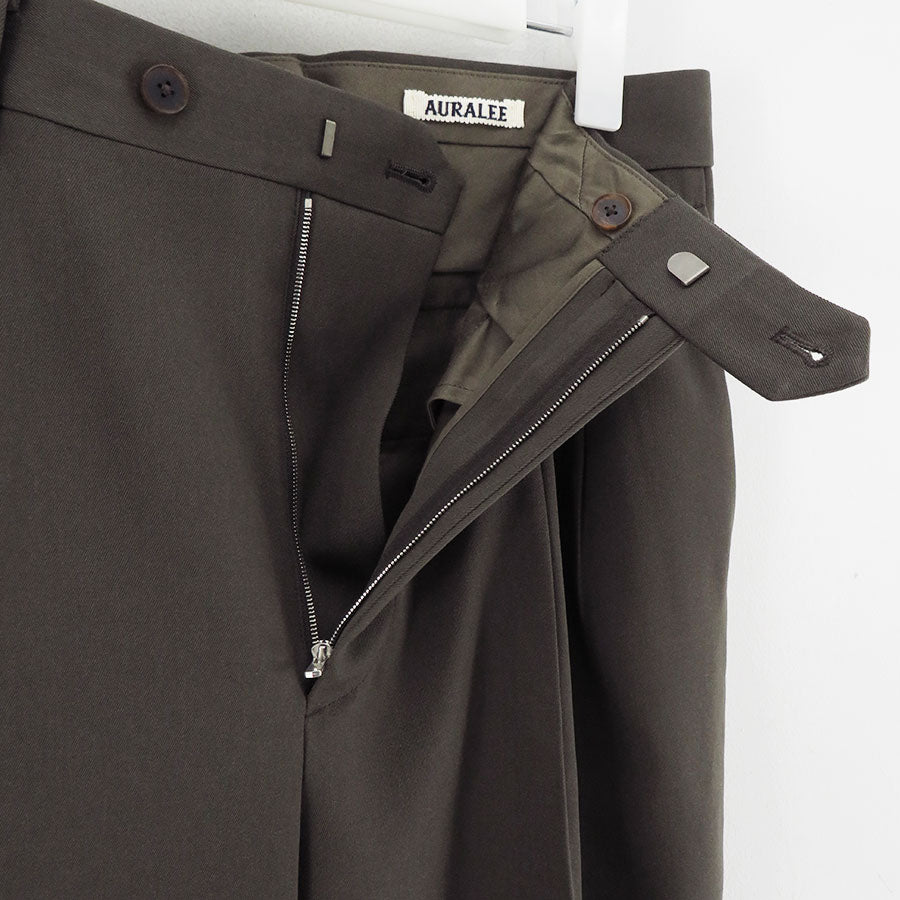 AURALEE/オーラリー】LIGHT WOOL MAX GABARDINE TWO-TUCK SLACKS AURALEE/オーラリー】LIGHT WOOL MAX GABARDINE TWO-TUCK SLACKS
