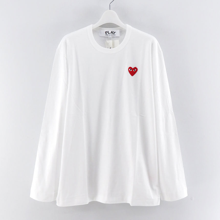 PLAY COMME des GARCONS/プレイコムデギャルソン】L/S T-SHIRT (RED EMBLEM) T118  AX-T118-051の通販 「ONENESS ONLINE STORE」