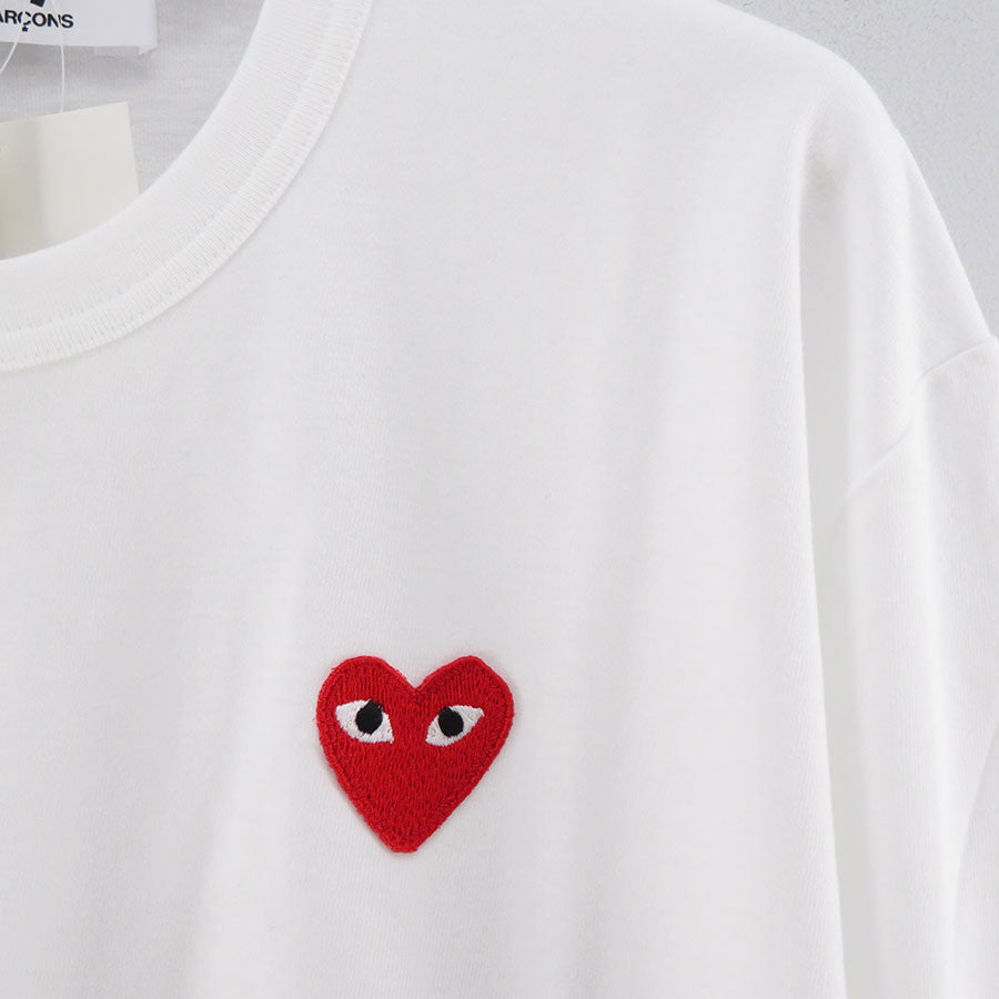 PLAY COMME des GARCONS/プレイコムデギャルソン】L/S T-SHIRT (RED EMBLEM) T118  AX-T118-051の通販 「ONENESS ONLINE STORE」