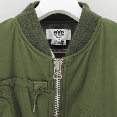 【eYe JUNYA WATANABE MAN】<br>綿ナイロンオックス Needles Wネーム フライトジャケット <br>WP-J902-100