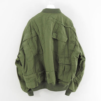 【eYe JUNYA WATANABE MAN】<br>綿ナイロンオックス Needles Wネーム フライトジャケット <br>WP-J902-100