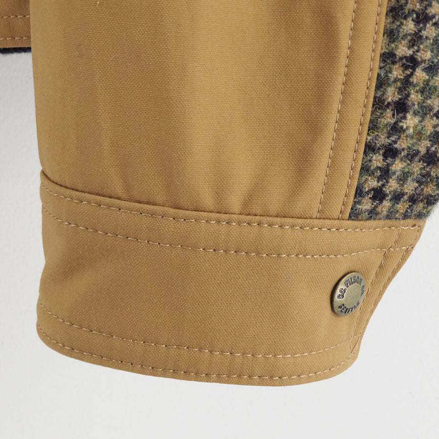 【JUNYA WATANABE MAN】<br>綿オックス×ウールナイロンチェック FILSON Wネーム ハンティングジャケット <br>WP-J014-051
