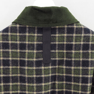 【JUNYA WATANABE MAN】<br>綿オックス×ウールナイロンチェック FILSON Wネーム ハンティングジャケット <br>WP-J014-051