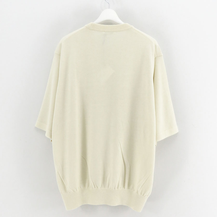 【AURALEE/オーラリー】<br>HARD TWIST CASHMERE KNIT TEE <br>A25ST02CT