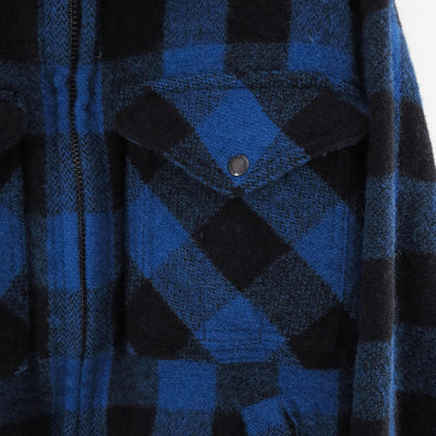 【JUNYA WATANABE MAN】<br>ウールチェック製品縮絨FILSON Wネーム ZIP UP ブルゾン <br>WP-J011-051