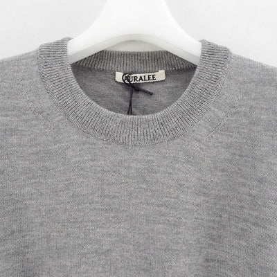 【AURALEE/オーラリー】<br>HARD TWIST CASHMERE KNIT TEE <br>A25ST02CT