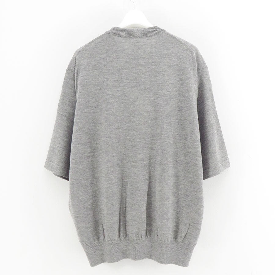 【AURALEE/オーラリー】<br>HARD TWIST CASHMERE KNIT TEE <br>A25ST02CT